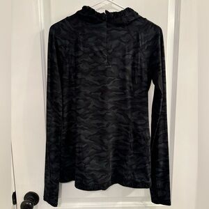 Lululemon Water Bound Hoodie Sequoia Camo Print Deep Coal Black